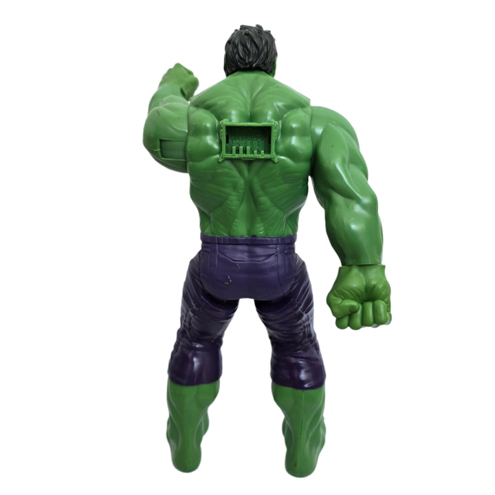 Hasbro, Hulk is a mountain of sheer destructive force with strength beyond anything the world has ever seen! Towering in at 12 inches tall, this Hulk figure is a bulked-up, gamma-powered force to be reckoned with! Create giant-sized action figure battles with the Marvel Titan Hero Series! These Super Heroes are ready to team up in combat to save the world! Each Marvel Titan Hero Series figure is 12 inches tall and has basic articulation. Copyright 2015 Marvel. Hasbro and all related terms are trademarks of 