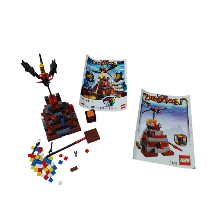 Lego, Prove you are the bravest knight of all by being the first one to summon the dragon from the top of the volcano. Avoid the lava and block your opponents as you climb to victory. With the LEGO Dice no two games of Lava Dragon are ever the same. For 2 to 4 players.