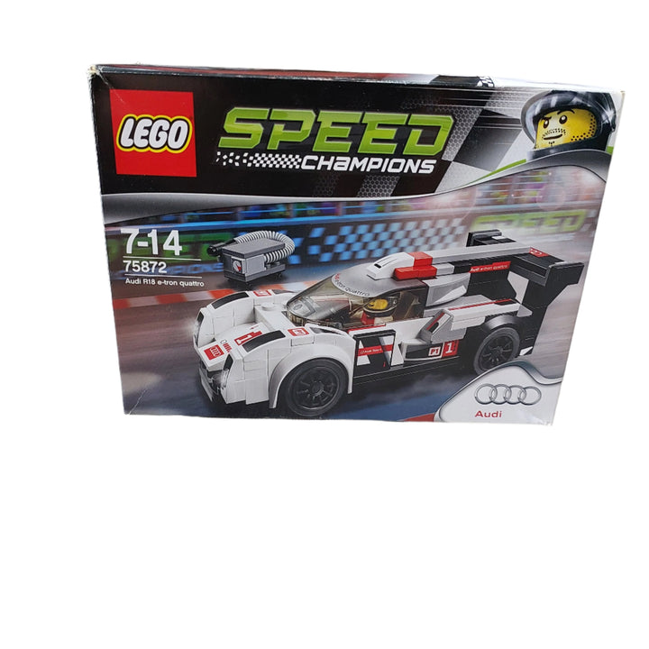 Lego, Refuel and race for victory!Youll want to drive all day and night with this super-cool LEGO Speed Champions version of a Le Mans Prototype race car. Get the Audi R18 e-tron quattro race-ready with the wrench and fuel pump then power away from your rivals!