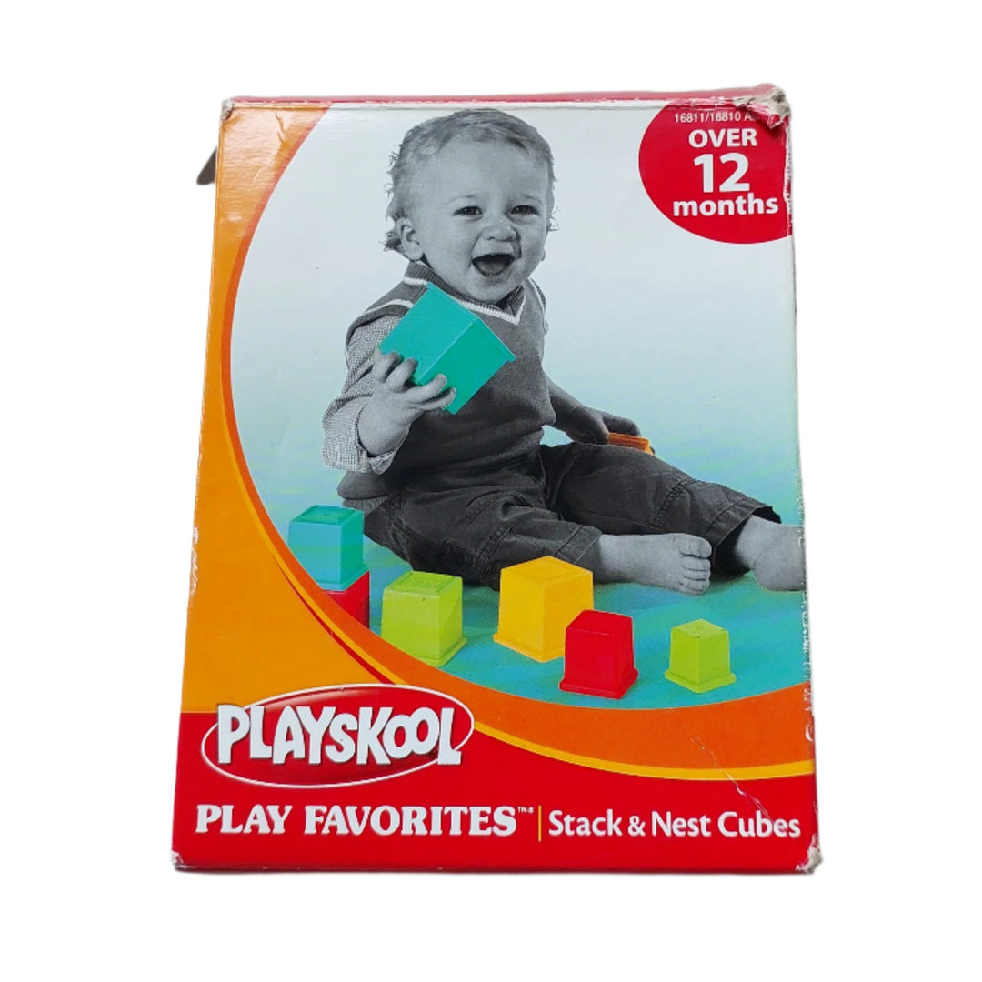 Hasbro, Hey Mom, have you seen these? They stack up, and then they nest inside each other - they must be some special blocks! Your child will explore size relationships and the different ways items fit together, all by stacking, smashing, building and bashing piles of colorful cubes! This toy also helps encourage development of Fine Motor Skills and Cognitive Learning. Colorful and fun cubes! Includes 8 cubes! Stack them up high or nest them inside each other!