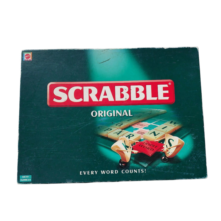 Mattel, Scrabble Original, Scrabble is a classic battle of wits and words where every word counts! Designed for 2 to 4 players, with this game you must make the best word you can using any of your seven letter tiles drawn at random.