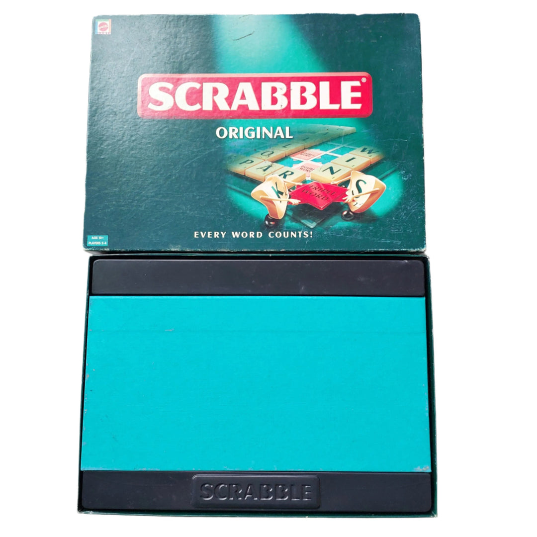 Mattel, Scrabble Original, Scrabble is a classic battle of wits and words where every word counts! Designed for 2 to 4 players, with this game you must make the best word you can using any of your seven letter tiles drawn at random.