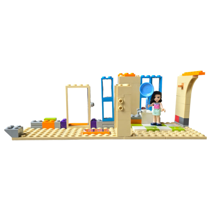 Lego, Get back to nature with a visit to Mia’s family home. Tucked away in the forest, LEGO Friends 41369 Mia’s Toy Doll House comprises a kitchen, bathroom and a living room, as well as Mia’s bedroom, accessed by a cool exterior climbing wall.