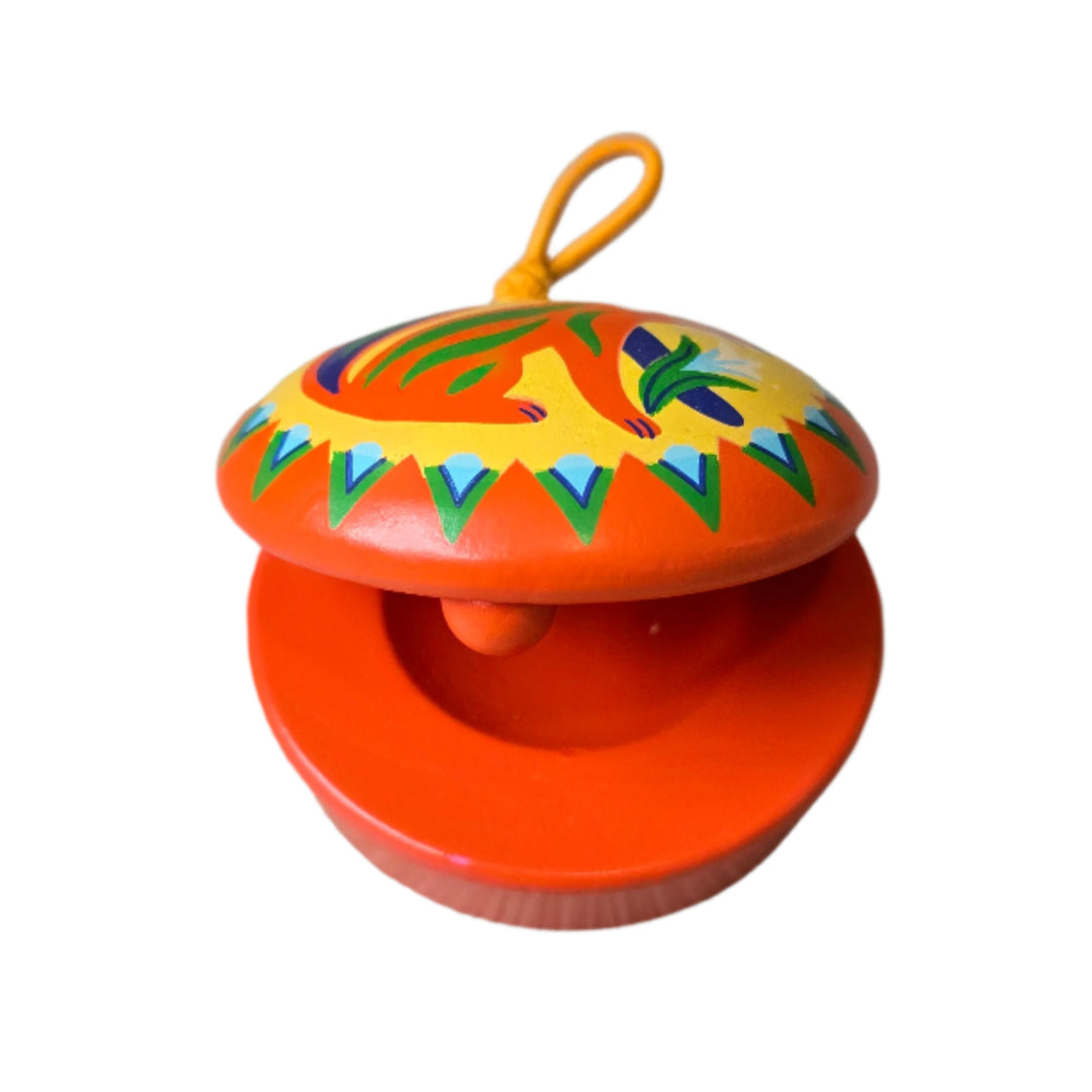 Djeco, Animabo Castanet, A set of wooden castanets in the shape of a fox, specially designed for little hands. The perfect gift for introducing little ones aged 3 and over to making music.