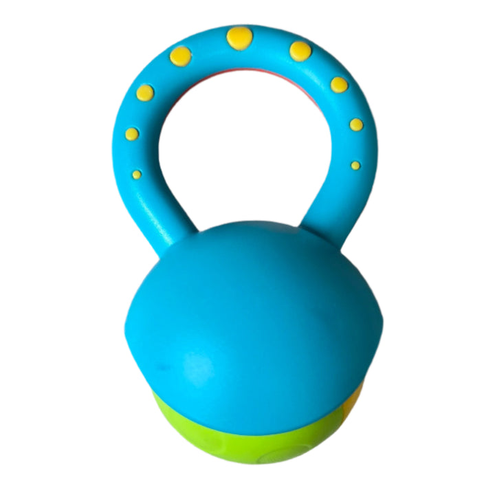 Halilit, Roller Ball, A tactile rolling ball which makes a delightful shaker sound and features a textured grip perfect for small hands. This delightful musical toy helps develop creativity, motor skills, hand-eye co-ordination and teaches cause and effect.