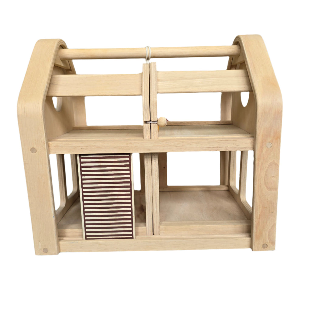 Plan Toys, Modular 3 Block Wooden House, This wooden house is made up of three modular sections, so it can be adapted to suit any story. It also includes modern-inspired furniture.