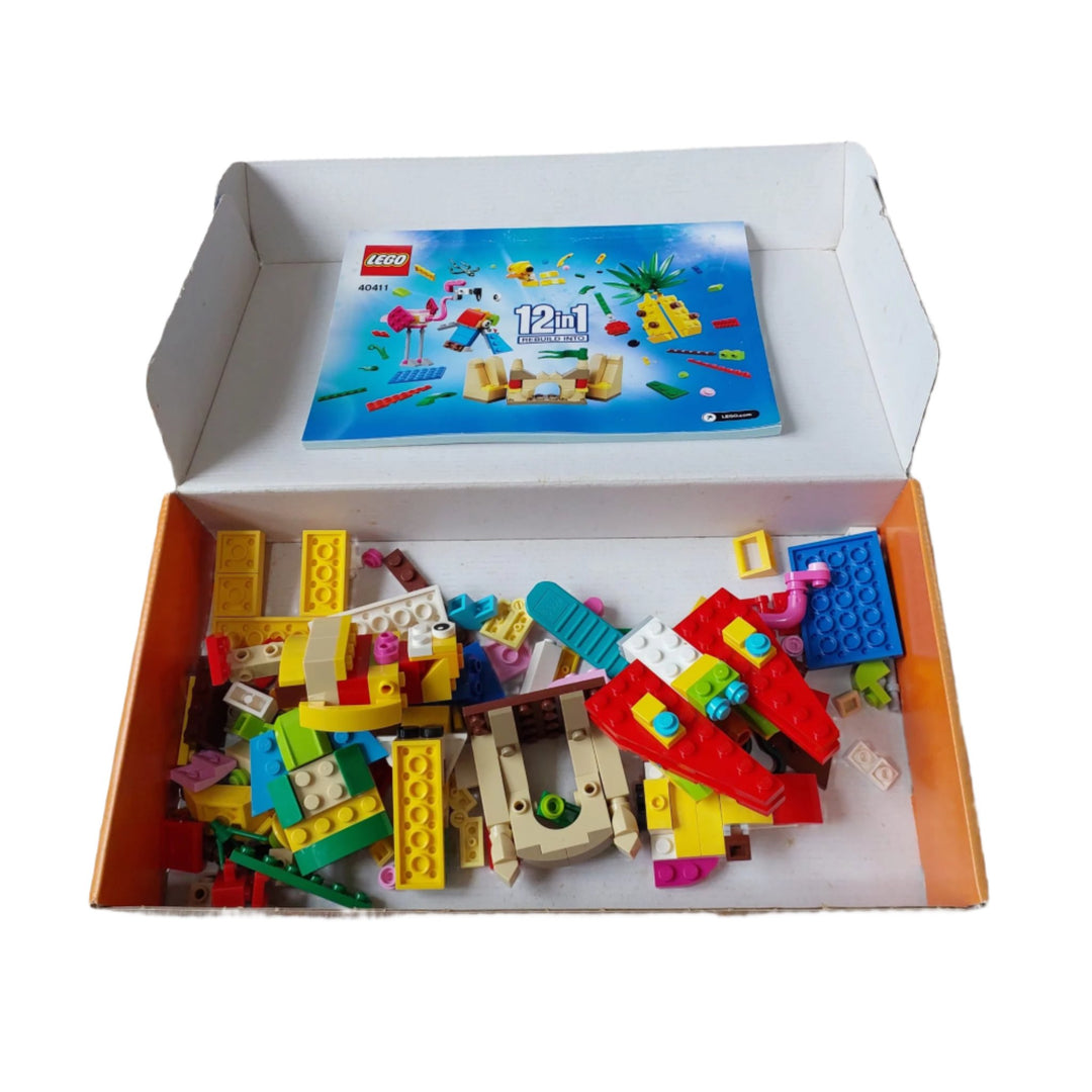 Lego, Lego 12 In 1 Rebuild Into 40411, LEGO® fans will love getting creative with this cool and fun accessories playset featuring an array of mini buildable models including an ice cream, sandcastle and parrot.