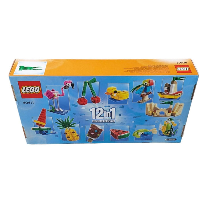 Lego, Lego 12 In 1 Rebuild Into 40411, LEGO® fans will love getting creative with this cool and fun accessories playset featuring an array of mini buildable models including an ice cream, sandcastle and parrot.