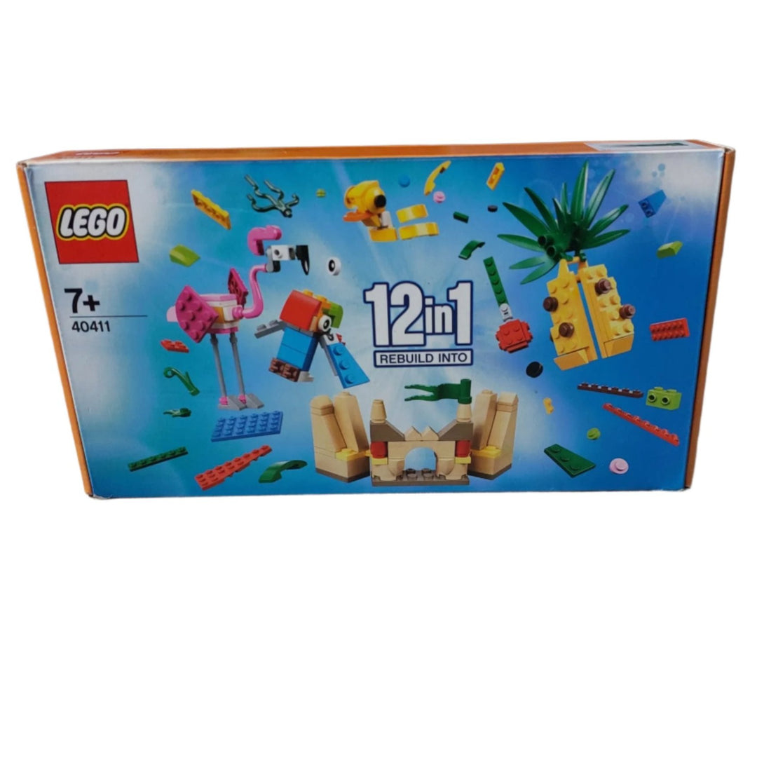 Lego, Lego 12 In 1 Rebuild Into 40411, LEGO® fans will love getting creative with this cool and fun accessories playset featuring an array of mini buildable models including an ice cream, sandcastle and parrot.