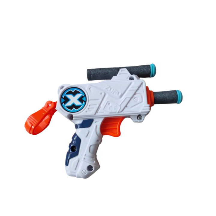 The ZURU Micro is an extremely small spring action nerf pistol!  Its small form factor makes it an incredibly fun little dart gun to shoot at unsuspecting friends or at targets.  Winner of the Dart Range Test Award, the ZURU Micro boasts exceptional range! 