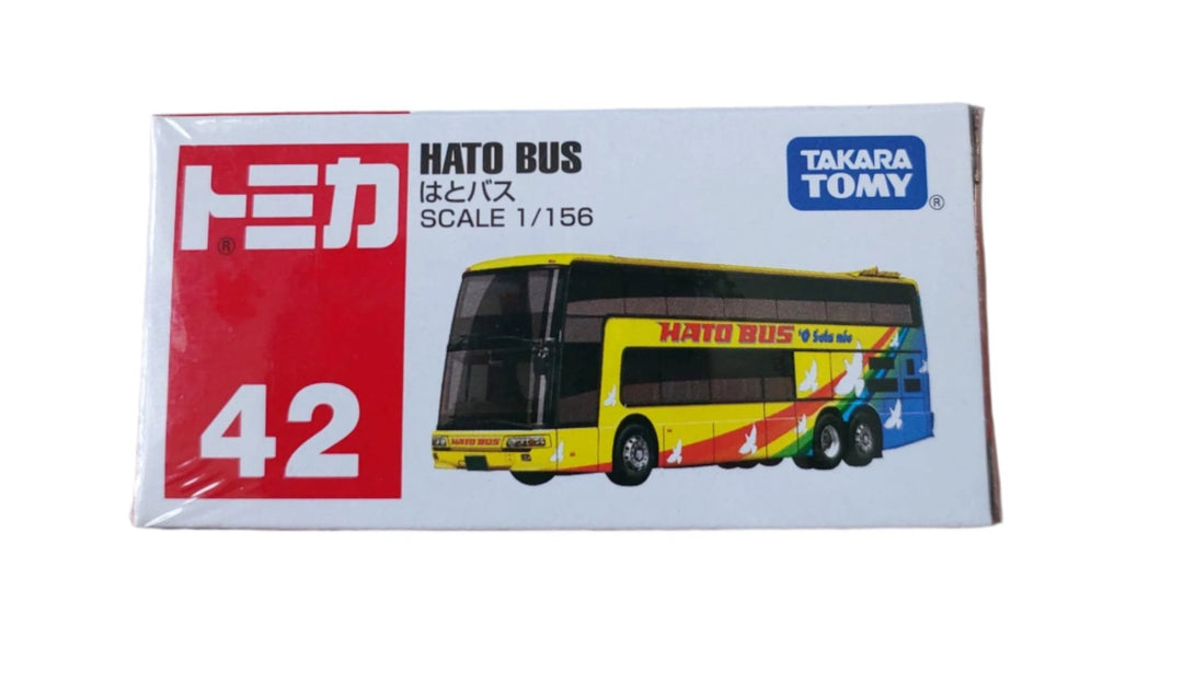 Takara Tomy, Hato Bus, Takara Tomy 859420 Miniature Fuso Aero King Hato Bus Vehicle Toy vibrant colours stimulate visual development. Beautifully sculpted collectible vehicles with details. Keeps the little ones engrossed in hours of fun-filled activity. Made from high quality metal and plastic material.