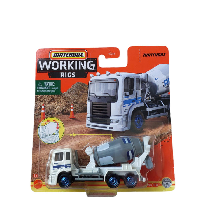 Mattel, Matchbox Cement King HD, Matchbox Cement King HD features real working parts and durable die-cast design.