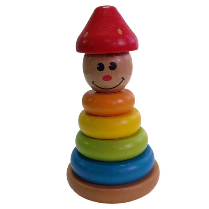 Hape, Hape Clown Stacker, Clown around with Hape E0400 Clown Ring Stacker Toy. Kids will love putting together and playing with this innovatively designed, best-selling stacking toy. Whether the scene is a circus or a birthday party, this clown fits right into any story with a little imagination. The rings, head, and hat are all perfectly sized for small hands to hold, and slide easily onto the swivel base.