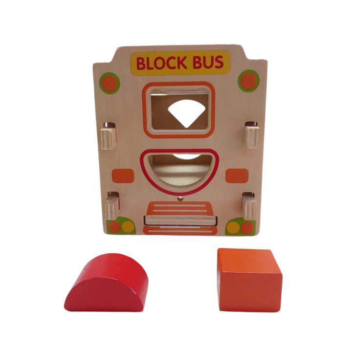 Babylove, Babylove wooden Shape Sorter, The 3D truck block bus toy helps kids to improve their cognitive competence in colors and shapes and is also good to boost their hand-eye coordination.