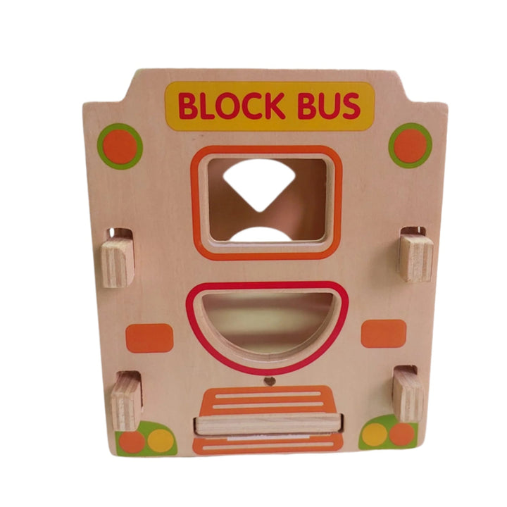 Babylove, Babylove wooden Shape Sorter, The 3D truck block bus toy helps kids to improve their cognitive competence in colors and shapes and is also good to boost their hand-eye coordination.