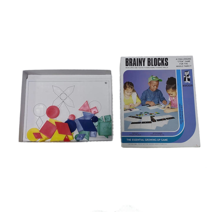 Educo, Brainy Blocks, An imaginative colour coordination and shape recognition game to keep children aged 3 to 6 happily occupied for hours.