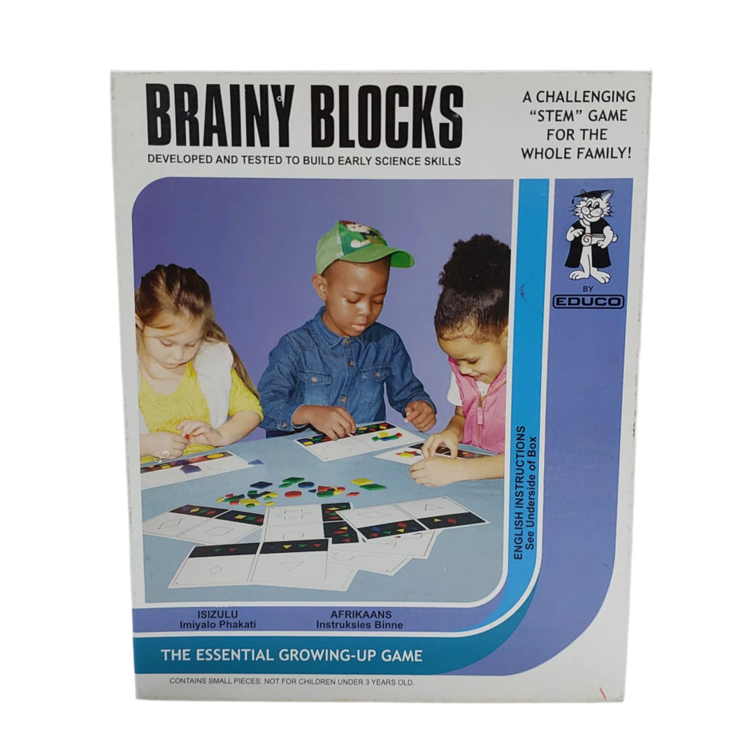 Educo, Brainy Blocks, An imaginative colour coordination and shape recognition game to keep children aged 3 to 6 happily occupied for hours.