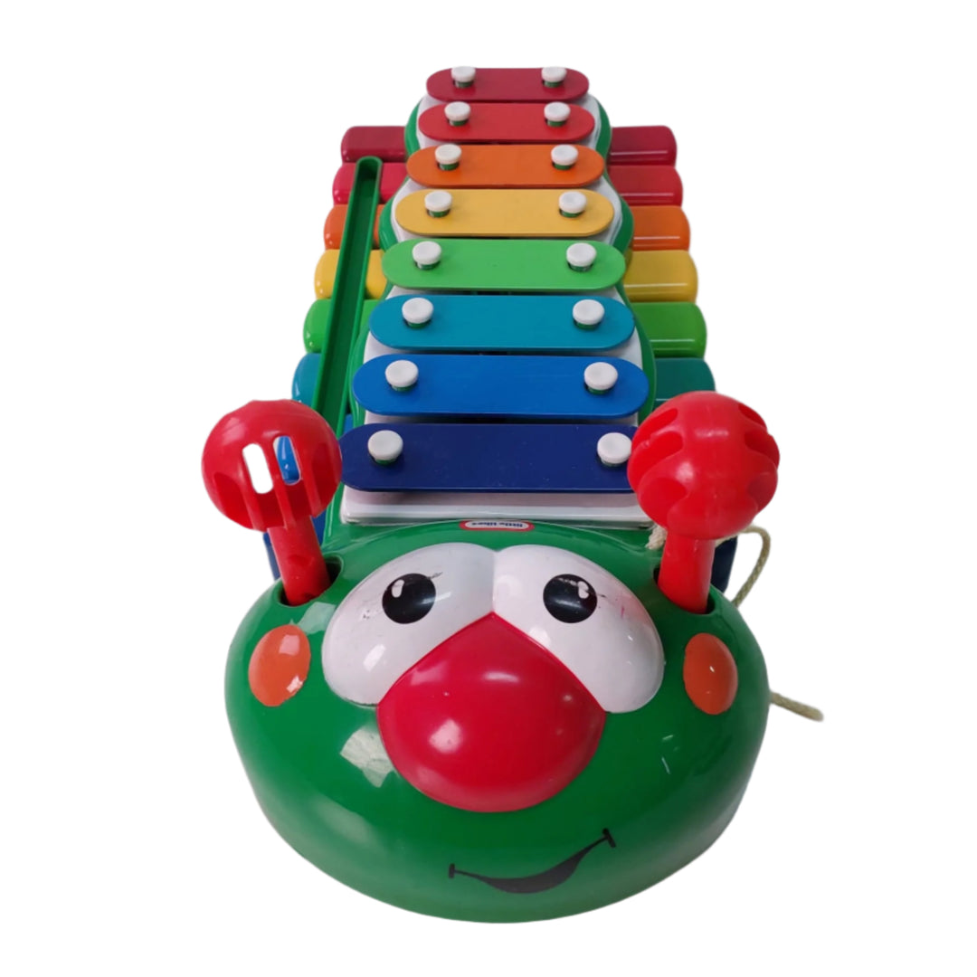 Little Tikes, Bug Tunes Caterpillar Piano and Xylophone, Cute caterpillar styling with antenna that are really xylophone strikers.