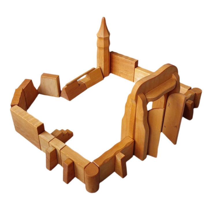 Ostheimer, Basic Assortment Castle - 24 Piece, Cognitive & Motor Skills, Youngsters enjoy building their own imaginary worlds. Quickly, a whole complex of castles is constructed.