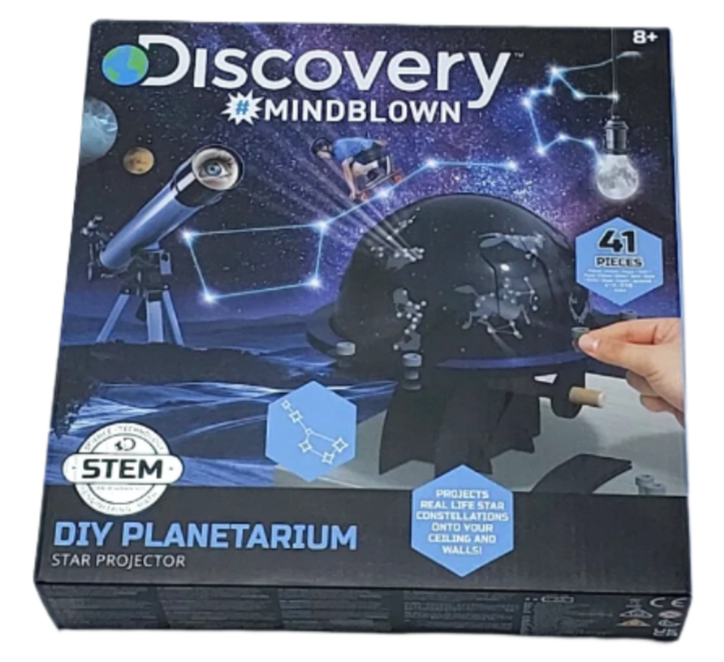 Discovery Mindblown - DIY Planetarium Star Projector, Discovery, Interact with the planetarium to see how the sky changes with months and seasons throughout the year! The planetarium projects real constellations so kids can learn about the different figures in the sky.