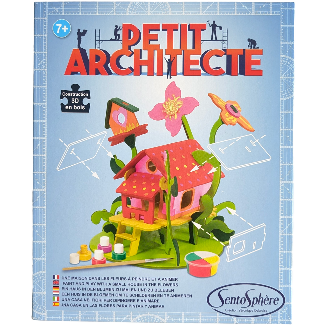 Sentosphere, Petit Architecte, Creative & Imaginative Play, Initiate yourself to interior design and create your own living room!

With this kit, initiate yourself into interior design!

After having assembled and painted your miniature furniture, you can add small cushions, blankets, candle holders, or even books made out of Patarev clay!

The box can then be used as a dollhouse to set up your tiny living room and play for long hours!