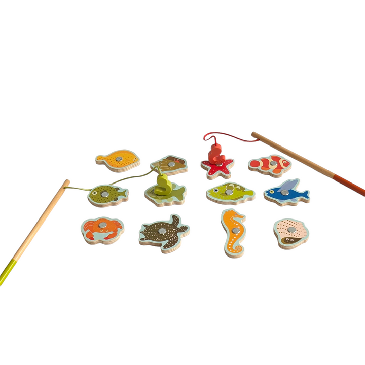 Tropical Fishing Wooden Magnetic Game