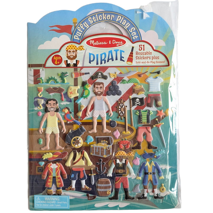 Pirate Puffy Sticker Play Set