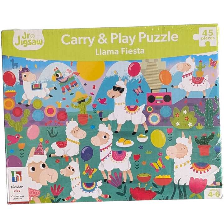 Jr Junior Jigsaw Carry & Play Llama Fiesta - 45 Piece