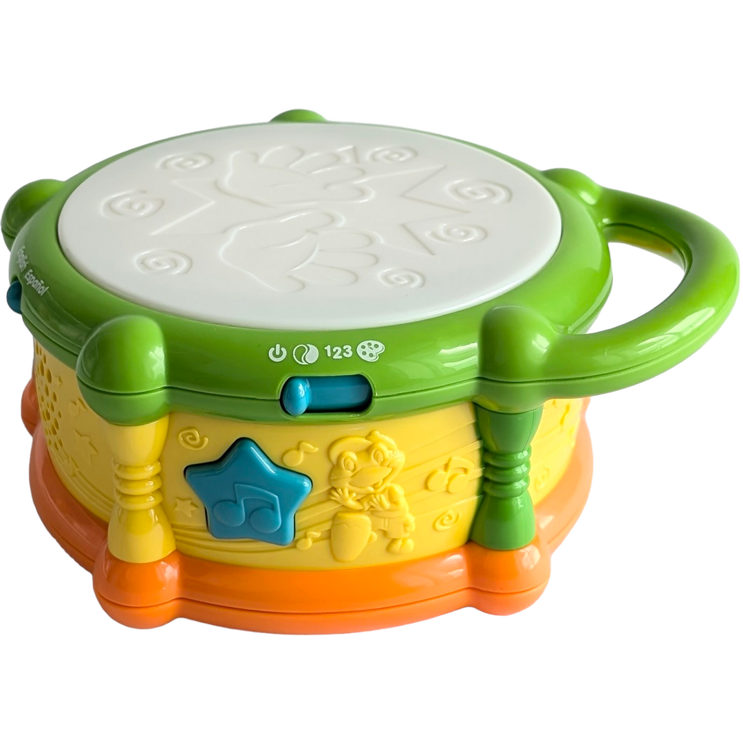 Leapfrog, Learn and Groove Color Play Drum, Cognitive & Motor Skills Development, Tap into learning fun with the Learn & Groove Color Play Drum. As children play along to classical, marching or salsa beats, they will learn about colours, counting and opposites in both English and Spanish.