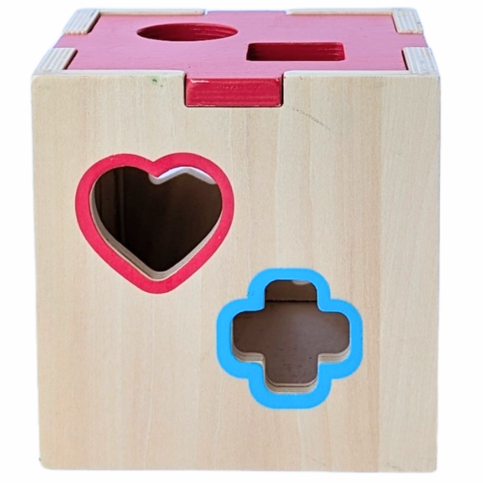 Addo Woodlets, Shape Sorter, Cognitive & Motor Skills, Encourage little ones to learn, laugh and play with the Woodlets Shape Sorter.

Watch as they match the differently shaped and colored blocks with the correct holes during endless playtime fun, with the vivid and bright colors appealing to your child's visual senses.

Not only will they have hours of fun, the Woodlets Shape Sorter is perfect for developing children's motor skills, hand-eye coordination and color recognition.