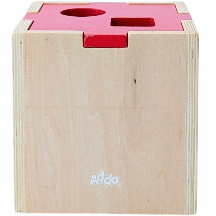 Addo Woodlets, Shape Sorter, Cognitive & Motor Skills, Encourage little ones to learn, laugh and play with the Woodlets Shape Sorter.

Watch as they match the differently shaped and colored blocks with the correct holes during endless playtime fun, with the vivid and bright colors appealing to your child's visual senses.

Not only will they have hours of fun, the Woodlets Shape Sorter is perfect for developing children's motor skills, hand-eye coordination and color recognition.