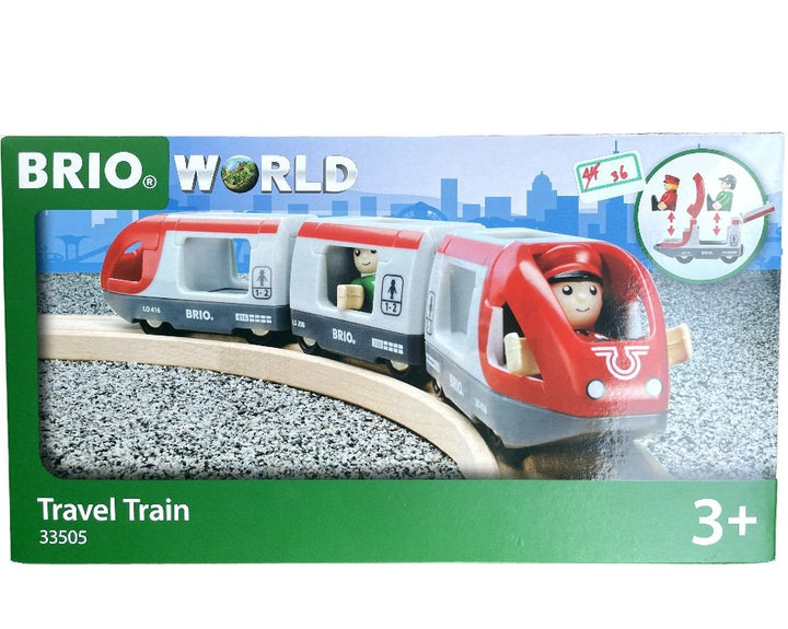 BRIO, Travel Train, Cognitive & Motor Skills Development, The item measures 28.9 x 3.7 x 5cm. Crafted using FSC® (FSC-C133361) sourced European beech wood and high-quality plastics the BRIO World railway range is suitable for ages 3 Years and up and make ideal gifts for boys and great gifts for girls.