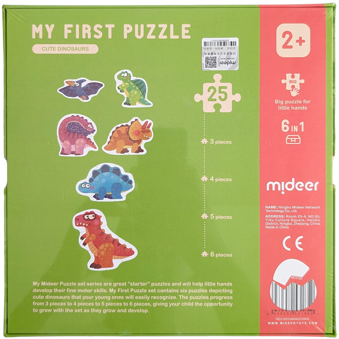 My First Puzzle: Cute Dinosaurs - 25 Piece