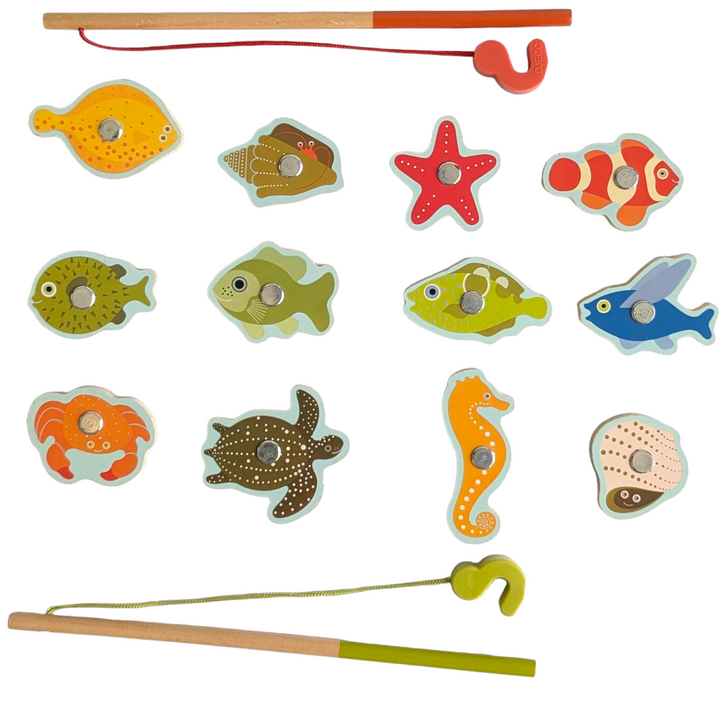 Tropical Fishing Wooden Magnetic Game