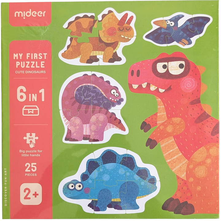 My First Puzzle: Cute Dinosaurs - 25 Piece