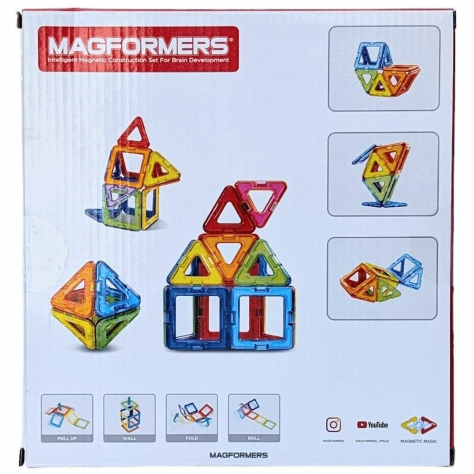 Magformers, 14 Pieces, STEM & Critical Thinking, Discover Magformers Always Attracting Magnetic Technology And Build A Cube, Small House And Small ‘Magic Ball’. Using 6 Rainbow Squares And 8 Triangles With The Rainbow 14Pc Set Is Great Introductory Set For Budding Builders To Learn Our Pull-Up Tricks And Begin Building In 3D.