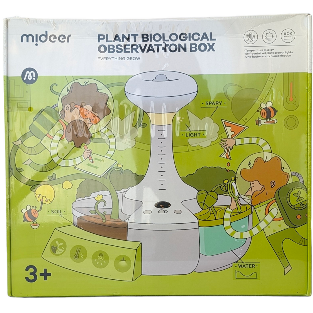 Mideer, Plant Biological Observation Box, STEM & Critical Thinking, Introducing the Mideer Bug Viewing Box, your portal to the captivating world of insects. Crafted from sturdy ABS material, this versatile observation box provides a safe and durable habitat for your small companions. Complete with viewing mirrors & magnifying glasses with 360-degree rotation, it offers a comprehensive and immersive observation experience for educational exploration and pure enjoyment of nature's marvels.