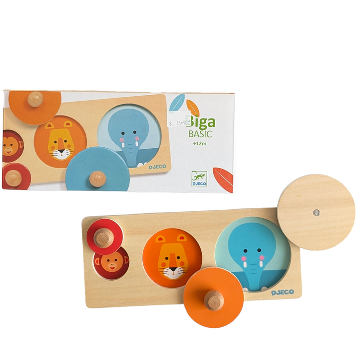 Djeco, Set of 3 - (BigaBasic, AnimaBasic, FormaBasic), Cognitive & Motor Skills Development , 