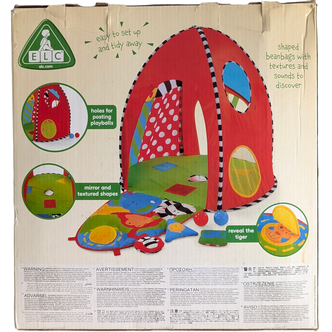 ELC, Sensory Dome, Sensory & Language Development, Keep baby busy with the Little Senses Lights & Sounds Activity Dome from Early Learning Centre.

This toy is brightly coloured and packed with lots of soft textures, playtime sounds and glowing lights for little ones to discover. With three modes of play, it allows babies and toddlers to explore fun activities throughout their early development. Watch as your baby reaches out to grab the four hanging animal toys.